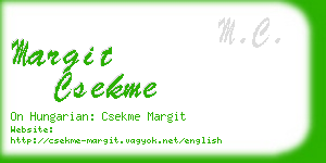 margit csekme business card